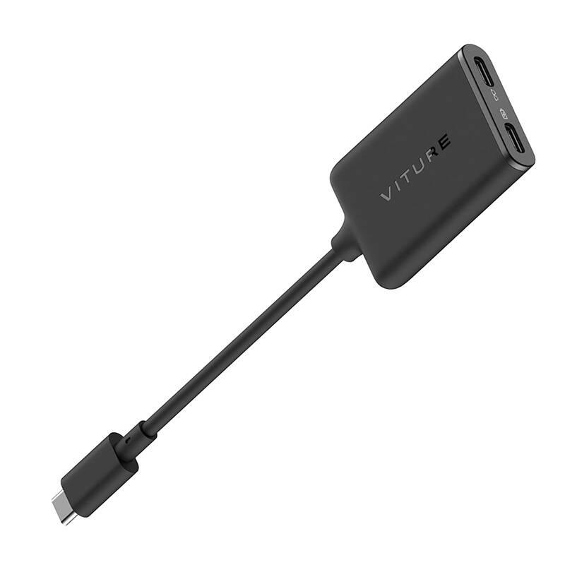 inp-one-xrip-adp-blk-charging-adapter-viture-usb-c-0.webp Charging Adapter Viture USB-C XR Pro for iPhone