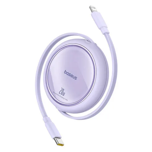 USB Cable Baseus Free2Pull USB-C to iP 20W 1m (purple)