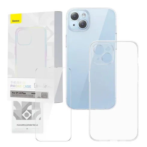 Transparent Case and Tempered Glass set Baseus Corning for iPhone 14 Plus