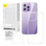 Transparent Case and Tempered Glass set Baseus Corning for iPhone 14 Pro Max