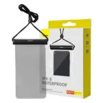 Waterproof phone case Baseus AquaGlide with Cylindrical Slide Lock (black)