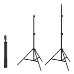Photo studio background support Puluz 2x2m + Backdrops 3 pcs PKT5204