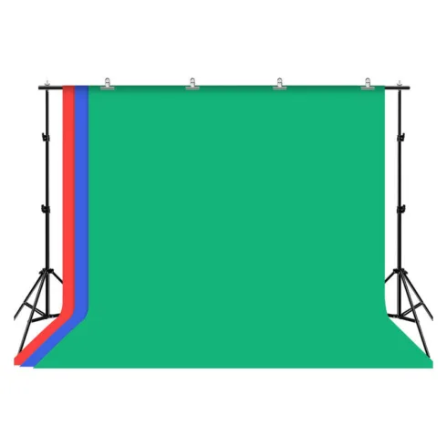 Puluz 2x3m Photo Background Mounting Kit/Stand + 3 Photo Backgrounds PKT5205