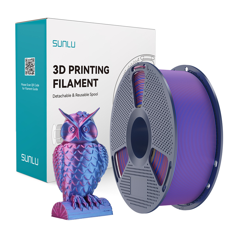 inp-pla-silk-dc-r-blu-sunlu-pla-silk-dual-color-fil-0.webp Sunlu PLA+ Silk Dual Color Filament (Red and Blue)