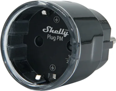 Shelly Plug PM Gen3 Matter 13A smart socket, black