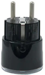 Shelly Plug PM Gen3 Matter 13A smart socket, black