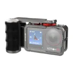 Metal protective case with Puluz handle for DJI Osmo Action 5 Pro / Action 4 / Action 3