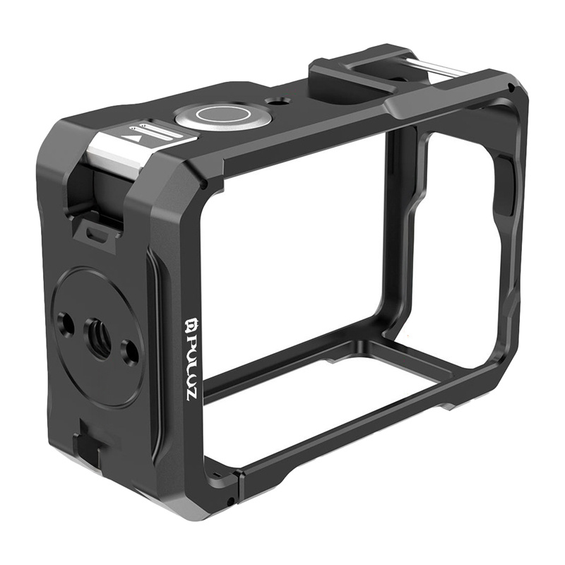 inp-pu1074b-metal-protective-case-with-a-p-0.webp Metal protective case with a Puluz cold shoe mount for the DJI Osmo Action 6
