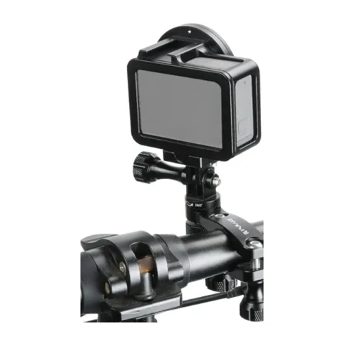 Puluz Aluminum Handlebar Mount with 360-Degree Rotation for Action Cameras (Black)