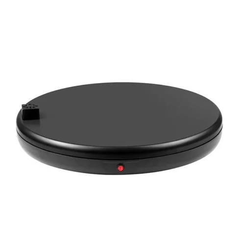Rotating display stand Puluz with power socket 45 cm (black)
