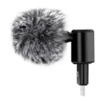 Puluz 8-pin condenser microphone with omnidirectional pickup pattern for mobile phones