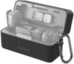 PULUZ Silicone Charging Case Protective Cover for DJI Mic 3 (Black)