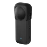 Silicone protective lens cover Puluz for Insta360 X3 (black)