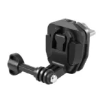 PULUZ motorcycle windshield clip for sports cameras (DJI Osmo Action 4, GoPro Hero 12, Insta360 Ace Pro / X4)(black)