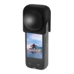 PULUZ silicone lens cover for Insta360 X4 / X5 (black)