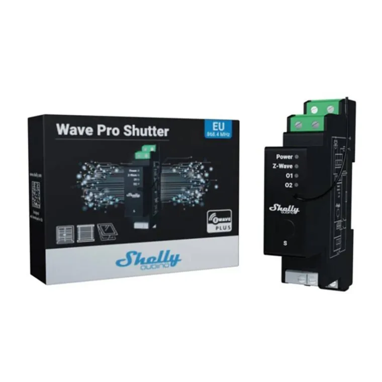 DIN relay with energy measurement Shelly Qubino Wave Pro Shutter - RPC.LT