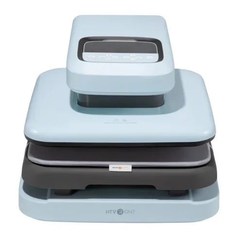 HTVRONT Auto 2 Digit Heat Transfer Press (Light Blue)