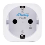 Shelly Plug M Gen3 Wi-Fi Smart Outlet (White)