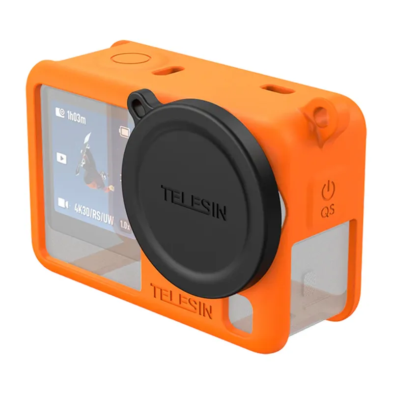 inp-s6-ptc-11og-telesin-silicone-protective-ca-0.webp Telesin Silicone Protective Case for DJI Osmo Action 6 (Orange)