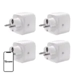 SONOFF S61s Matter External Plug via Wi-Fi, 4-Pack
