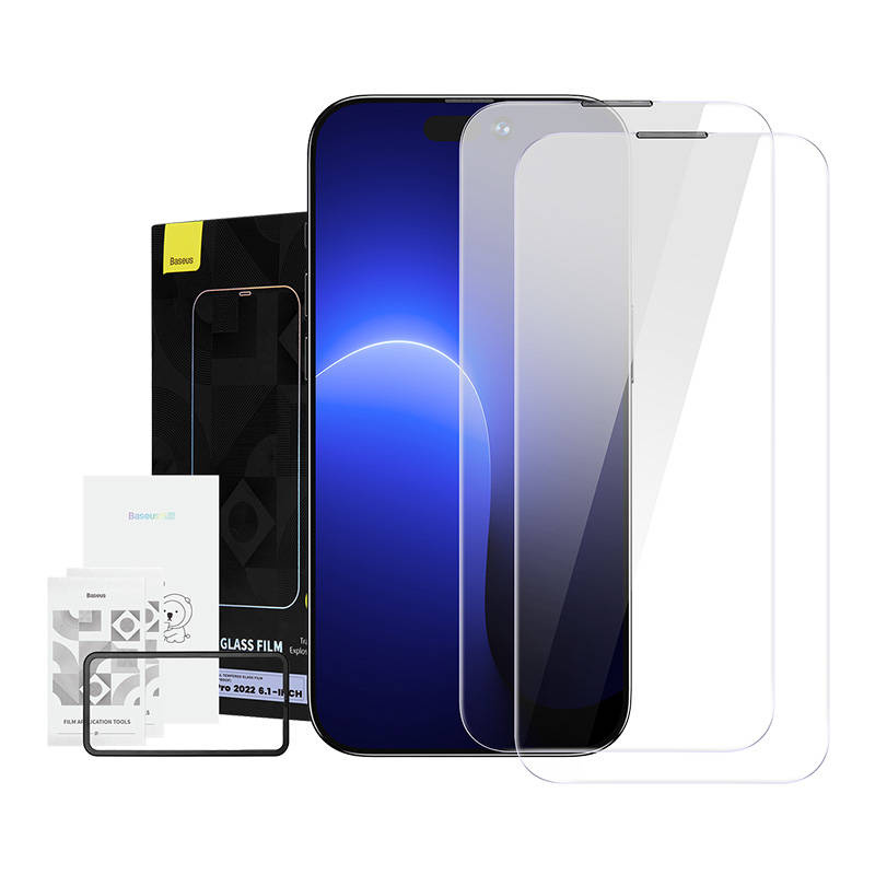 inp-sgbl110102-baseus-crystal-tempered-glass-0.webp Baseus Crystal Tempered Glass Dust-proof 0.3mm for iPhone 14 Pro (2pcs)