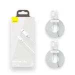 Baseus Simple Wisdom Data Cable Kit USB to Lightning 2.4A (2PCS/Set）1.5m White