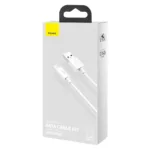 Baseus Simple Wisdom Data Cable Kit USB to Micro 2.1A (2PCS/Set) 1.5m White