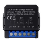 Avatto WiFi WPM16-2 smart bi-directional energy meter