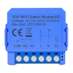 Intelligent 1-channel WiFi switch module with voltage-free DC contact Avatto WSM16-DC-1