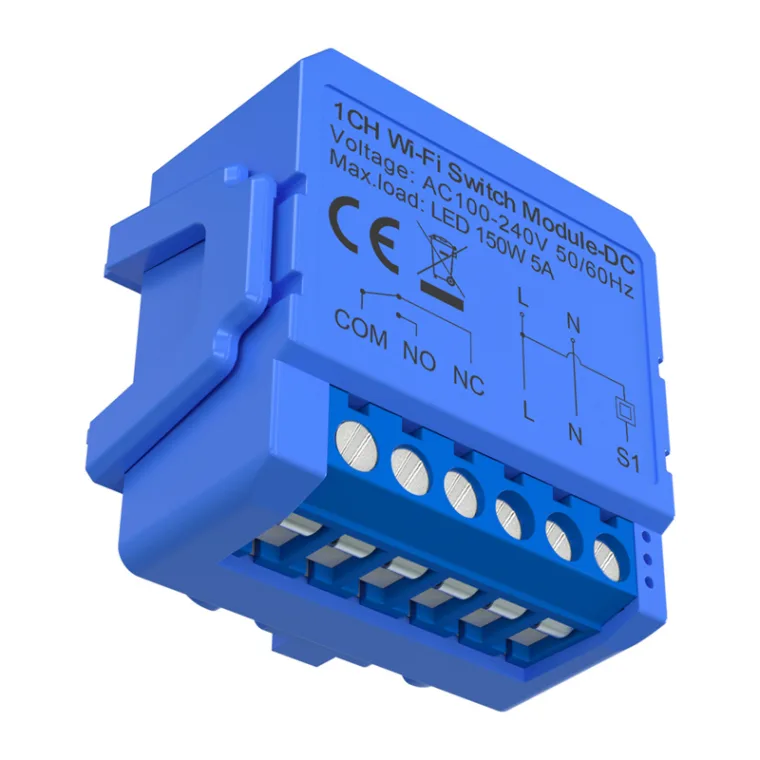1-channel WiFi switch module with voltage-free contact Avatto WSM16 ...
