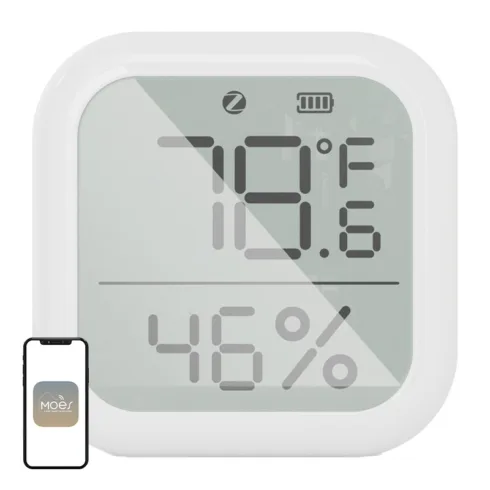 MOES ZSS-KB-TH-LF-C ZigBee LCD Temperature and Humidity Sensor