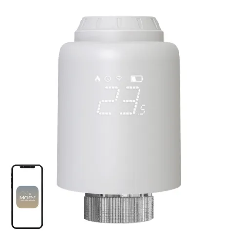 MOES ZTRV-PJ-601-MS Smart Thermostatic Head