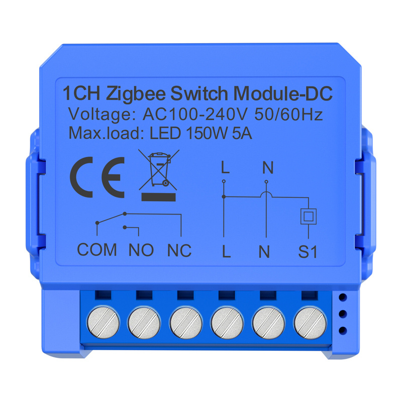 inp-zwsm16-dc-1-avatto-zwsm16-dc-1-intelligent-0.webp Avatto ZWSM16-DC-1 intelligent 1-channel ZigBee switch module with voltage-free DC contact