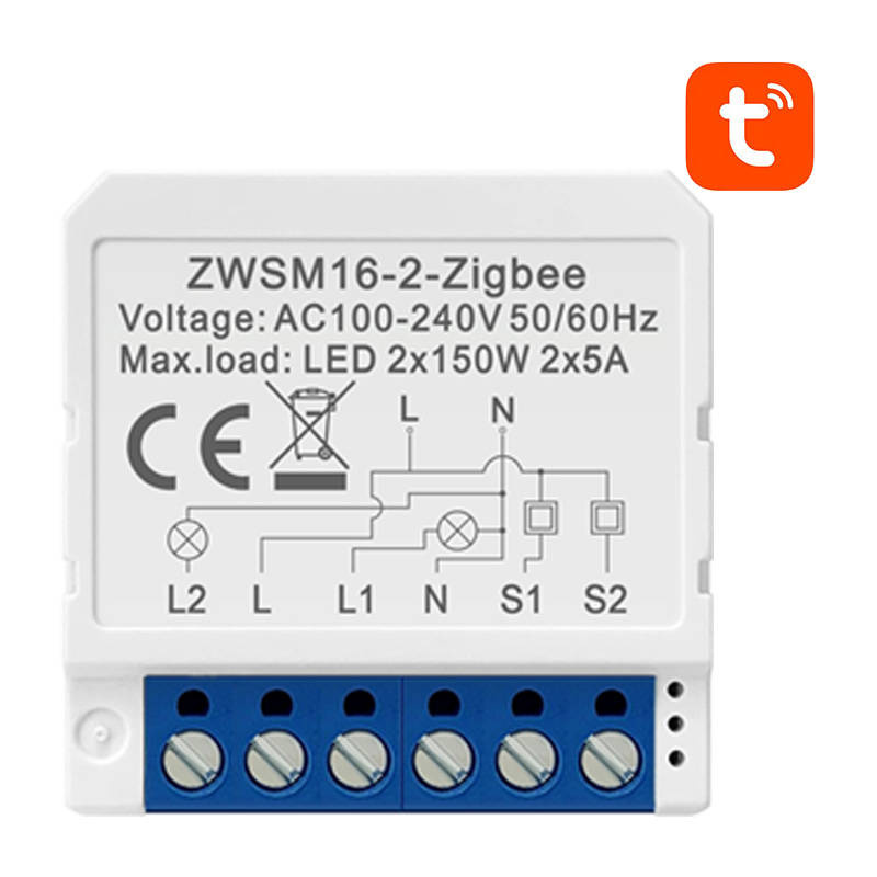 inp-zwsm16-w2-smart-switch-module-zigbee-ava-0.webp Smart Switch Module ZigBee Avatto ZWSM16-W2 TUYA