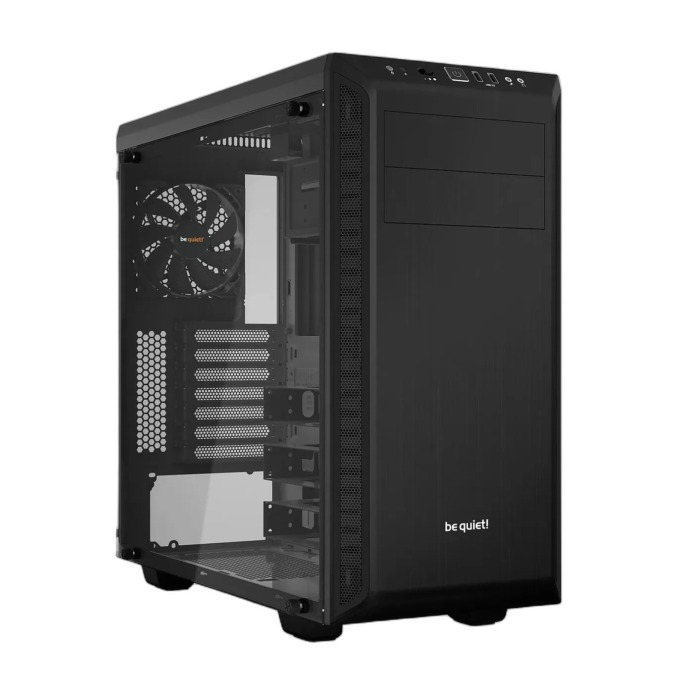 be quiet! Pure Base 600 Window be quiet! Pure Base 600 Window, Midi Tower, juodas korpusas