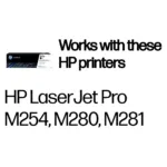 Tonerio kasetė HP 203X High Yield (CF540X), juodos spalvos, vaizdas 2
