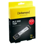 Intenso Top SSD, M.2, 512 GB, šoninis vaizdas su jungtimis