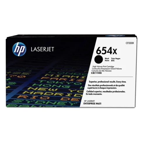 HP 654X High Yield Black Original LaserJet toner cartridge