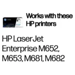 Tonerio kasetė HP 655A (CF450A), juodos spalvos, vaizdas 2