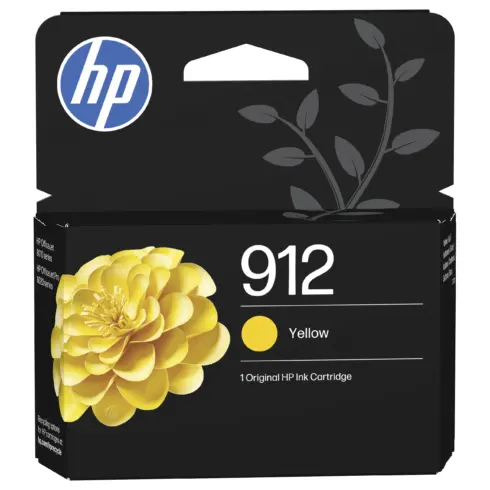 Rašalo kasetė HP 912 (3YL79AE#BGX), geltonos spalvos