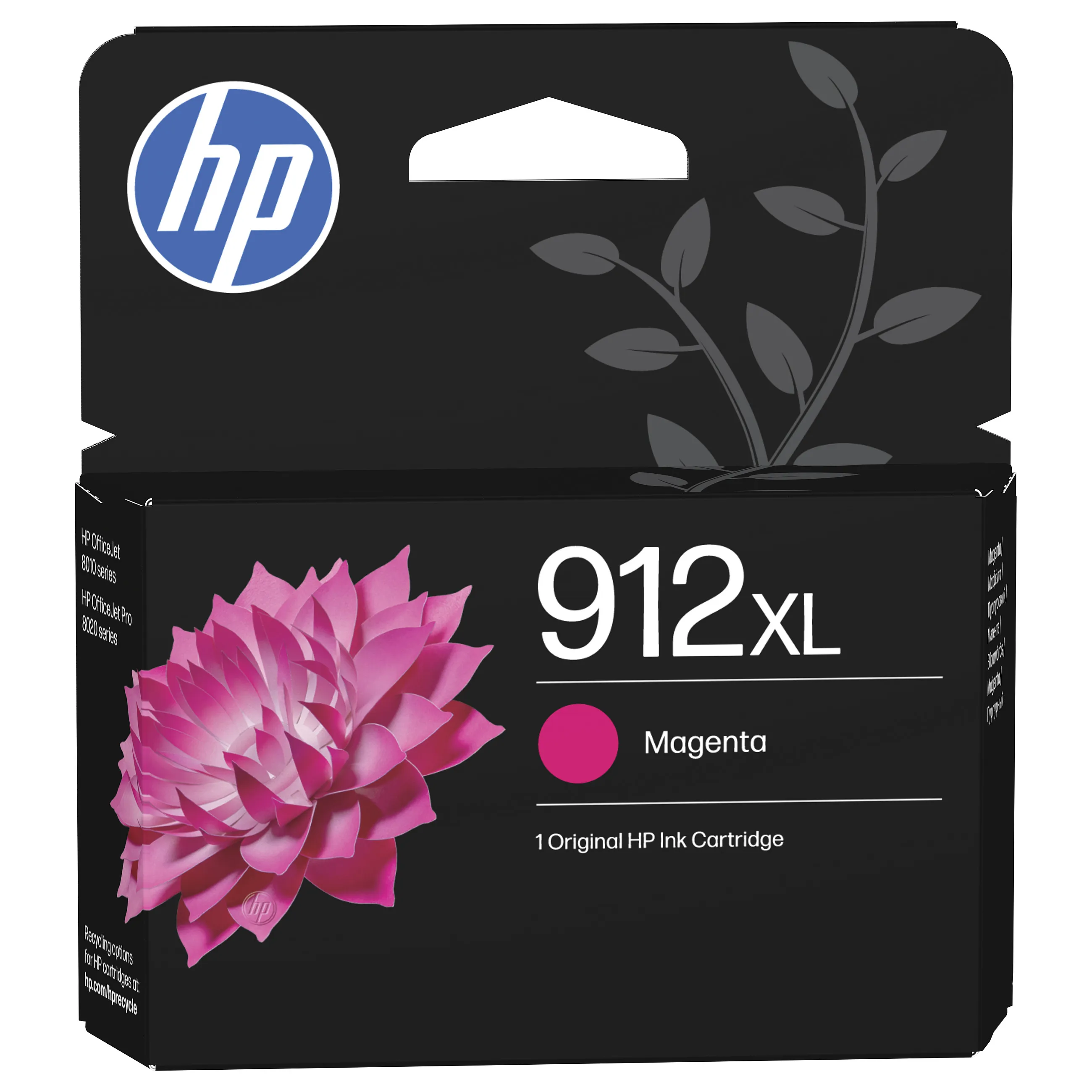 HP 912XL High Yield Magenta Original ink cartridge Rašalo kasetė HP 912XL High Yield (3YL82AE#BGX), purpurinės spalvos