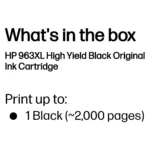HP 963XL High Yield Black Original ink cartridge
