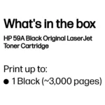 Tonerio kasetė HP 59A (CF259A), juodos spalvos, vaizdas 3