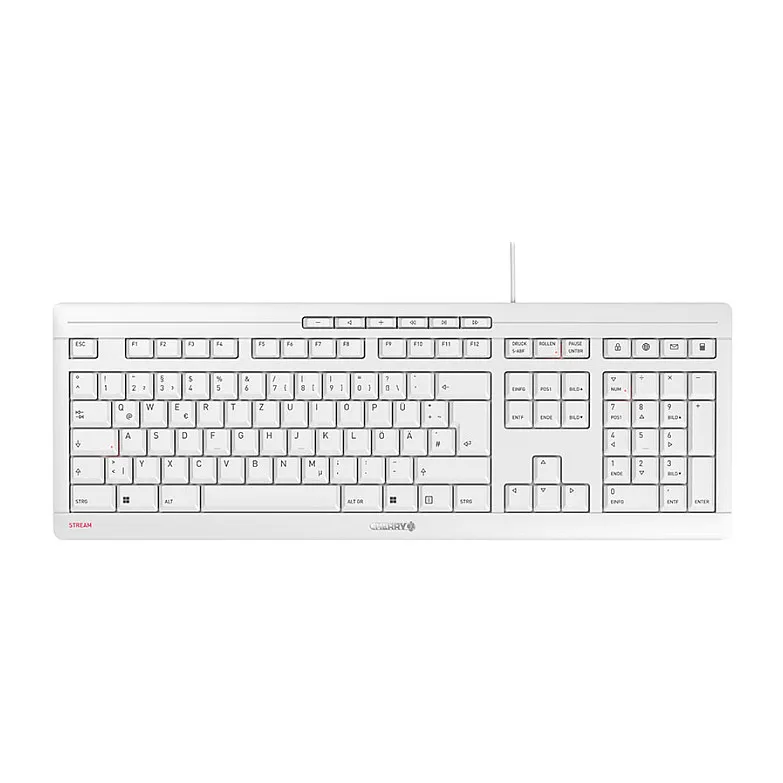 CHERRY STREAM keyboard CHERRY STREAM klaviatūra, pilno dydžio, laidinė, USB, mechaninė, QWERTZ