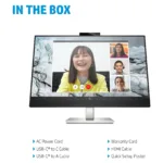 Monitorius HP E-Series E27m G4 QHD USB-C Conferencing Monitor (atnaujintas), vaizdas 12