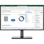 TFT 68,6cm /27″ (2560×1440) Lenovo ThinkVision P27h-30 4ms DP USB-C Black (Atnaujinta)