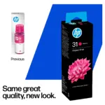 Spausdintuvo priedas HP 31 70ml Magenta Original Bottled Ink Cartridge for Smart TankSeries Printers (1VU27AE), vaizdas 2