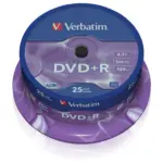 Garso įrangos priedas Verbatim DVD+R Matt (43500), sidabrinės spalvos