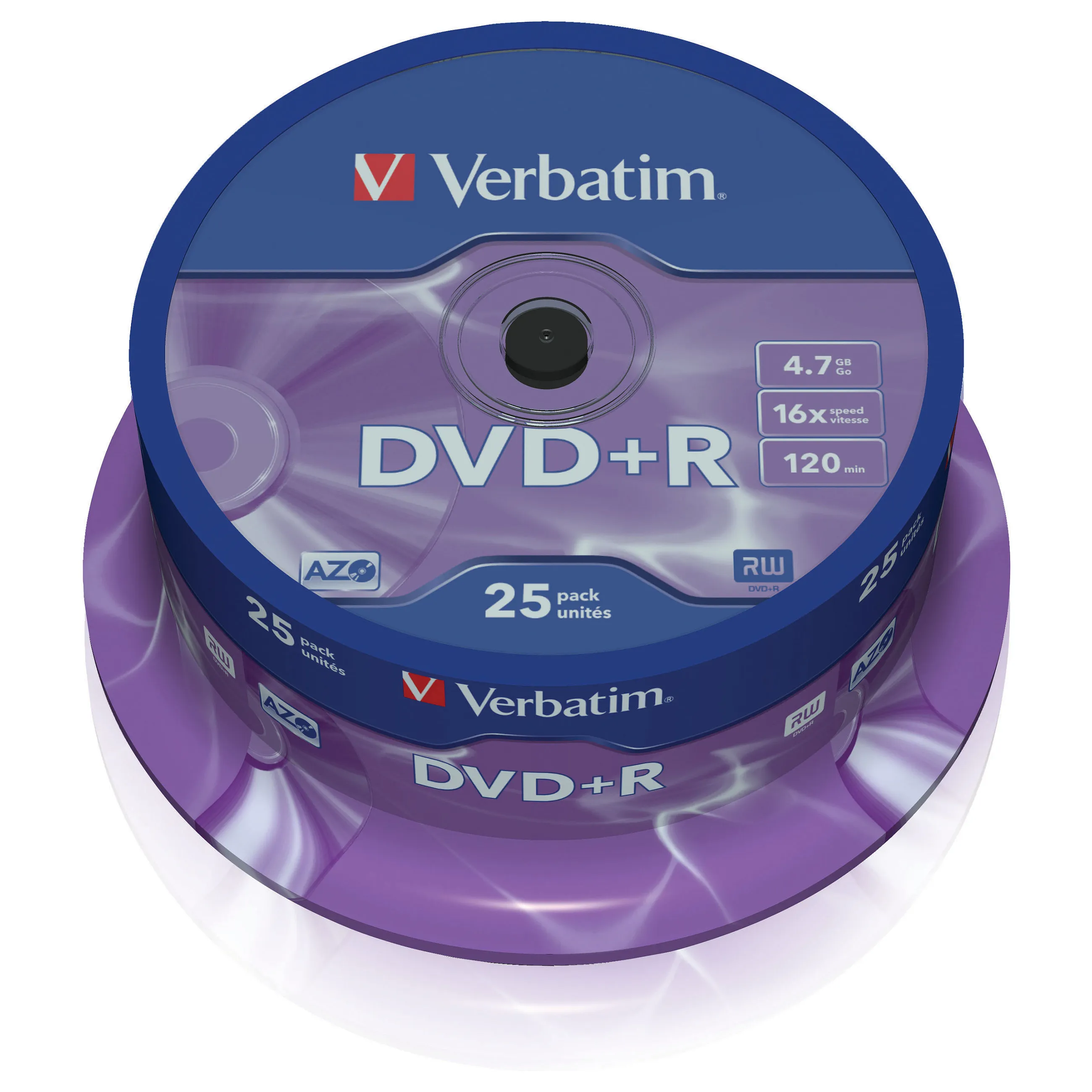 Verbatim DVD+R Matt Silver Garso įrangos priedas Verbatim DVD+R Matt (43500), sidabrinės spalvos