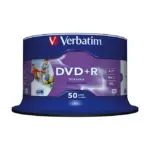 Garso įrangos priedas Verbatim DVD+R Wide Inkjet Printable No ID Brand (43512)